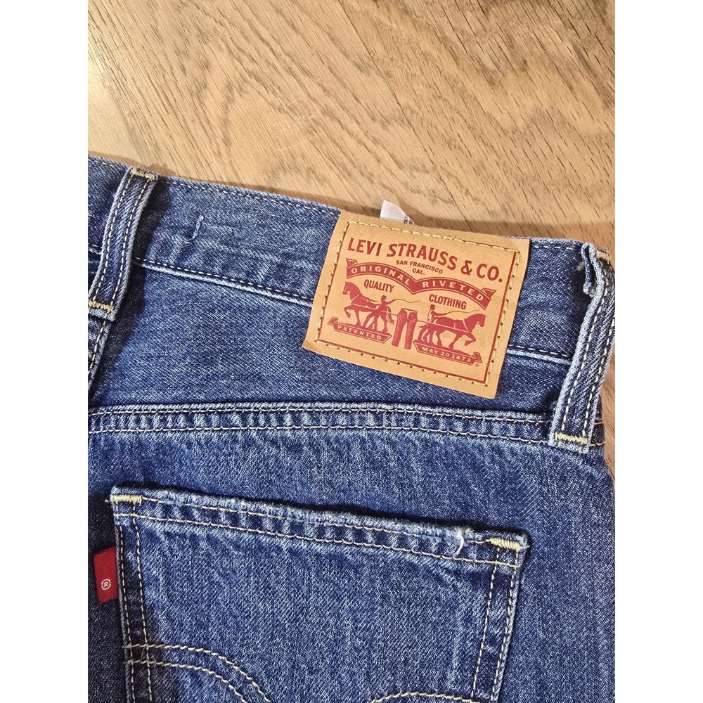 Levi Strauss Co Low Pro Straight Womens Blue Denim Jeans Size 26 - Picture 8 of 10